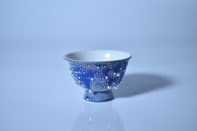 銀彩　煎茶碗